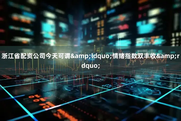 浙江省配资公司今天可谓&ldquo;情绪指数双丰收&rdquo;